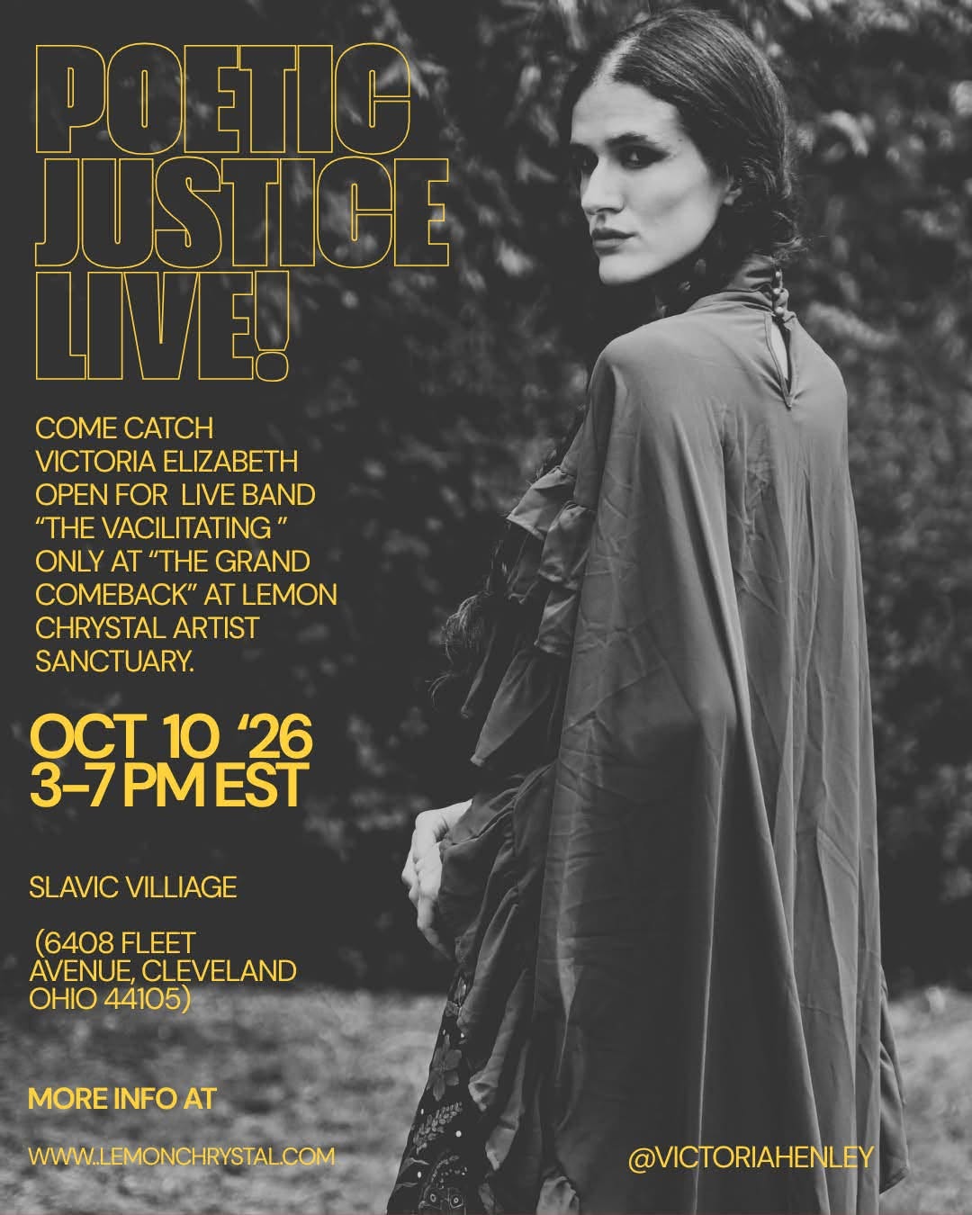 Poetic Justice Live at LemonChrystal Artist Sanctuary Oct 10